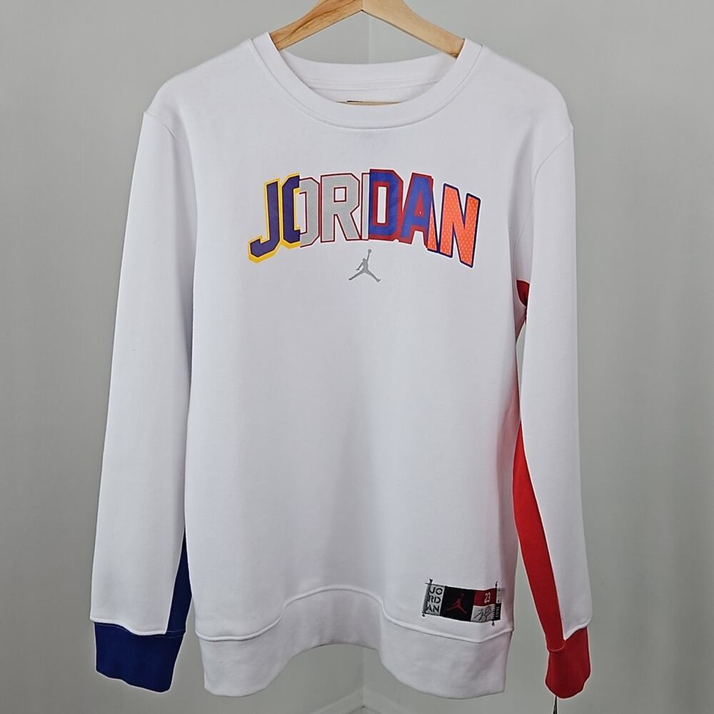 Jordan Kid's Rivals Jordan‎ 23 Crewneck Sweatshirt White | Big Boy Youth XL